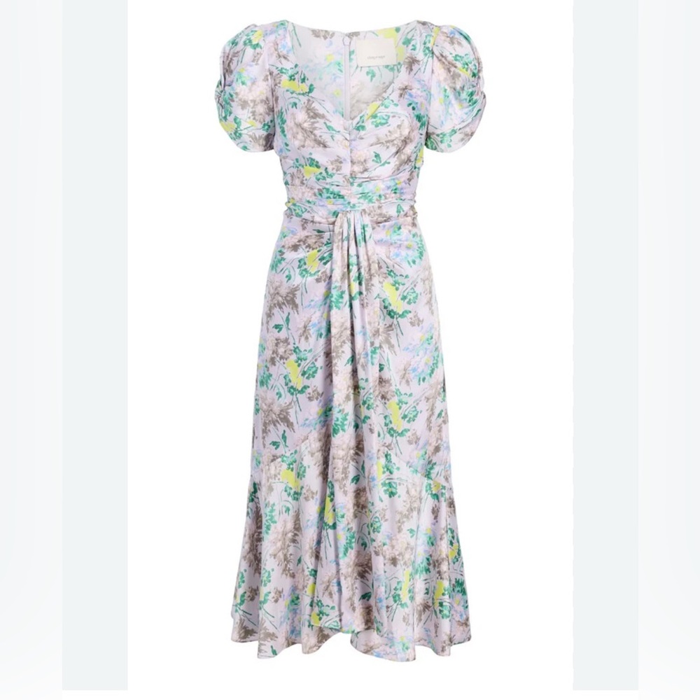 Cinq à Sept Multicolor Floral Midi Dress